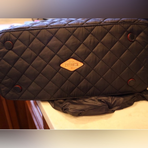 MZ Wallace Quilted Tote in Charcoal Black - Picture 3 of 4